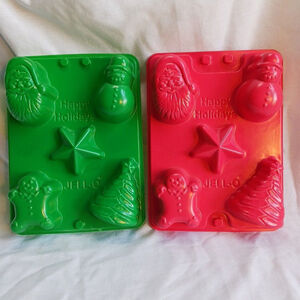 Jell-O Jigglers Jello Shots Christmas Molds Lot